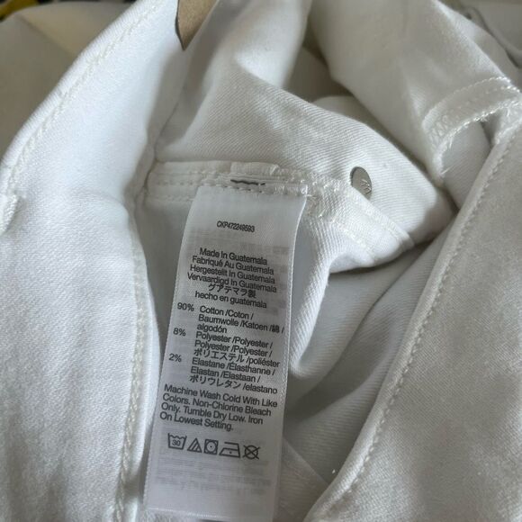 Madewell Stovepipe white Jeans  nwt size 33 - Picture 7 of 10